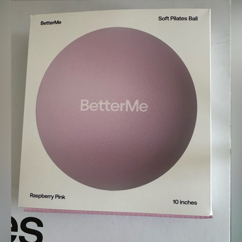 Better Me Grip Socks & Soft Pilates Ball Raspberry Pink with Portable Hand Pump